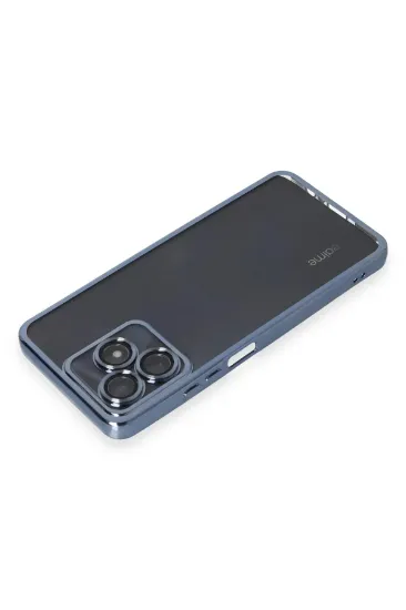 Newface Realme C53 Kılıf Razer Lensli Silikon - Açık Mavi resmi