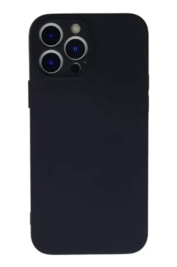 Newface iPhone 13 Pro Kılıf Nano içi Kadife Silikon - Koyu Gri resmi
