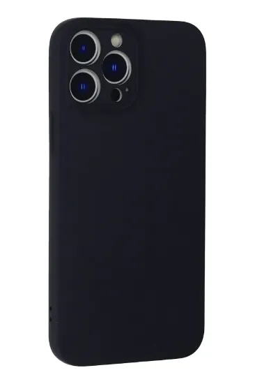 Newface iPhone 13 Pro Kılıf Nano içi Kadife Silikon - Koyu Gri resmi