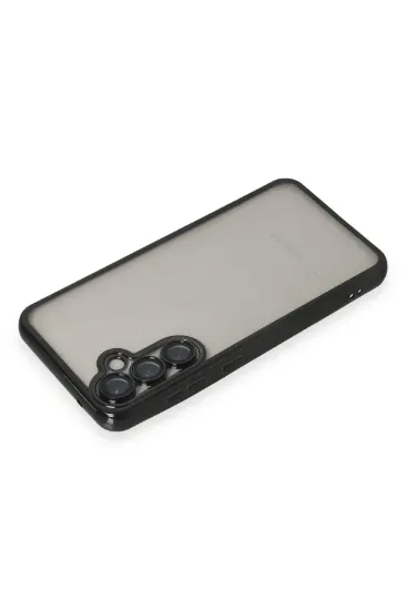 Newface Samsung Galaxy S23 FE Kılıf Razer Lensli Silikon - Siyah resmi