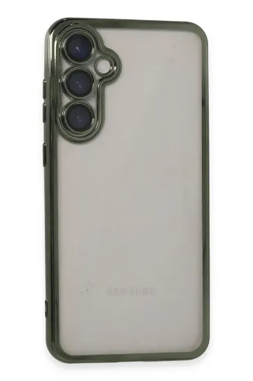 Newface Samsung Galaxy S23 FE Kılıf Razer Lensli Silikon - Yeşil resmi