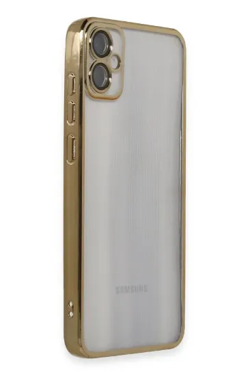 Newface Samsung Galaxy A05 Kılıf Razer Lensli Silikon - Gold resmi