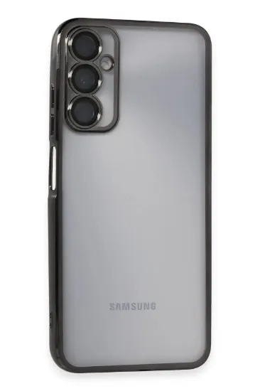 Newface Samsung Galaxy A05S Kılıf Razer Lensli Silikon - Siyah resmi