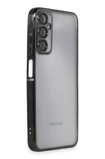 Newface Samsung Galaxy A05S Kılıf Razer Lensli Silikon - Siyah resmi