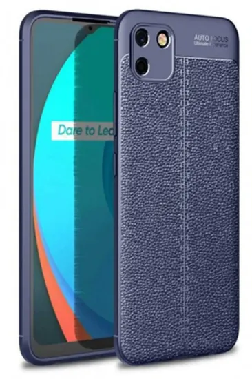 Newface Realme C11 Kılıf Auto Focus Kapak - Lacivert resmi