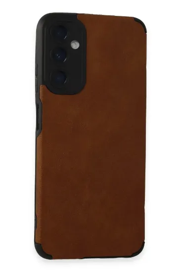 Newface Samsung Galaxy A05S Kılıf Loop Deri Silikon - Kahverengi resmi