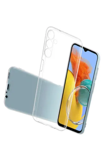 Newface Samsung Galaxy M14 5G Kılıf Lüx Şeffaf Silikon resmi