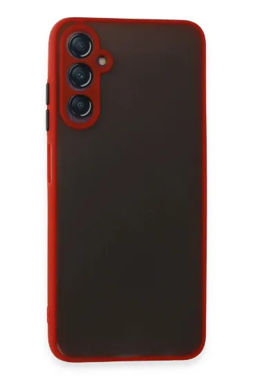 Newface Samsung Galaxy A05S Kılıf Montreal Silikon Kapak - Kırmızı resmi