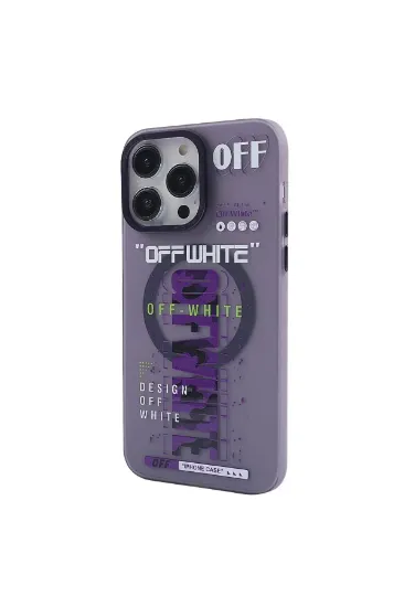 Newface iPhone 12 Pro Max Kılıf Apollo Magneticsafe Desenli Kapak - Apollo Mor - 3 resmi