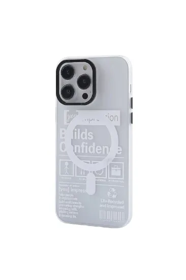 Newface iPhone 12 Pro Max Kılıf Apollo Magneticsafe Desenli Kapak - Apollo Şeffaf - 4 resmi