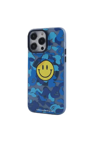 Newface iPhone 13 Pro Kılıf Apollo Magneticsafe Desenli Kapak - Apollo Mavi - 1 resmi