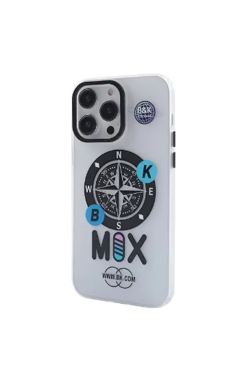 Newface iPhone 13 Pro Max Kılıf Apollo Magneticsafe Desenli Kapak - Apollo Şeffaf - 3 resmi