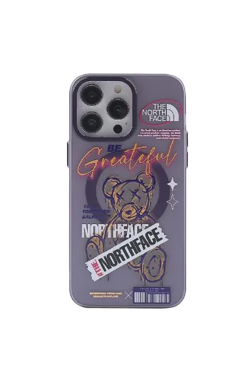 Newface iPhone 14 Pro Kılıf Apollo Magneticsafe Desenli Kapak - Apollo Mor - 2 resmi