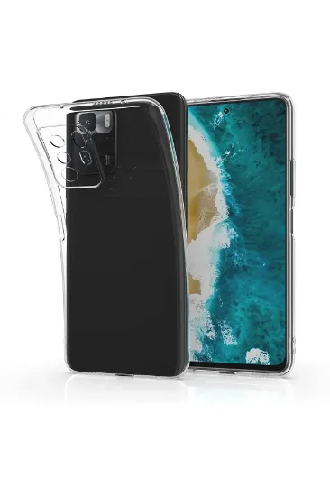 Newface Xiaomi Poco X3 GT Kılıf Lüx Şeffaf Silikon resmi
