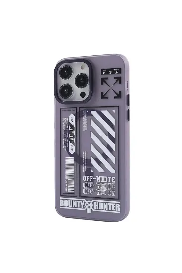 Newface iPhone 14 Pro Max Kılıf Apollo Magneticsafe Desenli Kapak - Apollo Mor - 1 resmi