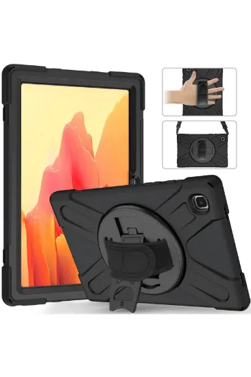 Newface Samsung Galaxy T220 Tab A7 Lite 8.7 Kılıf Amazing Tablet Kapak - Siyah resmi