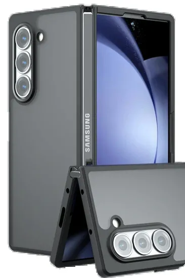Newface Samsung Galaxy Z Fold 5 Kılıf Blur Fold Kapak - Mat Siyah resmi