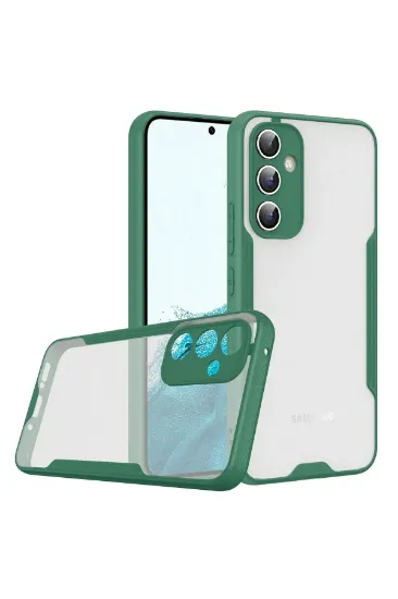 Newface Samsung Galaxy A14 4G Kılıf Platin Silikon - Yeşil resmi