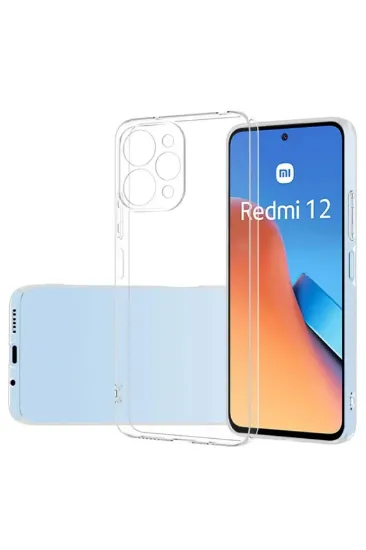 Newface Xiaomi Redmi 12 Kılıf Lüx Şeffaf Silikon resmi