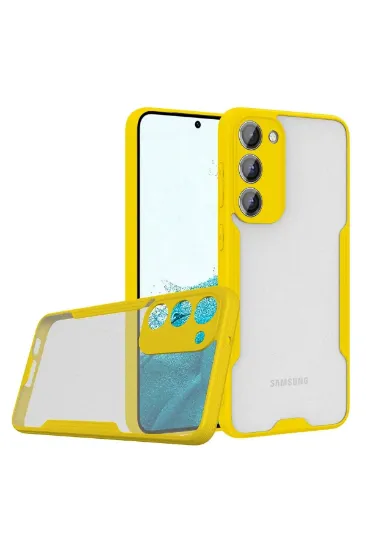 Newface Samsung Galaxy S23 Plus Kılıf Platin Silikon - Sarı resmi