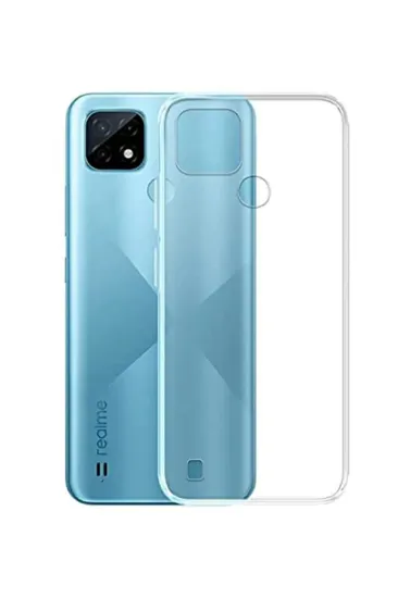 Newface Realme C25s Kılıf Lüx Şeffaf Silikon resmi