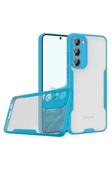 Newface Samsung Galaxy S23 Plus Kılıf Platin Silikon - Mavi resmi