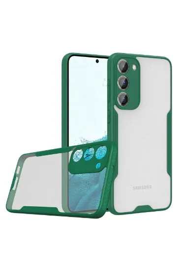 Newface Samsung Galaxy S23 Plus Kılıf Platin Silikon - Yeşil resmi