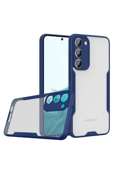 Newface Samsung Galaxy S23 Plus Kılıf Platin Silikon - Lacivert resmi