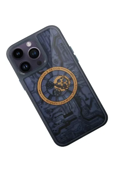 Newface iPhone 13 Pro Kılıf Magic Magneticsafe Silikon - Siyah resmi