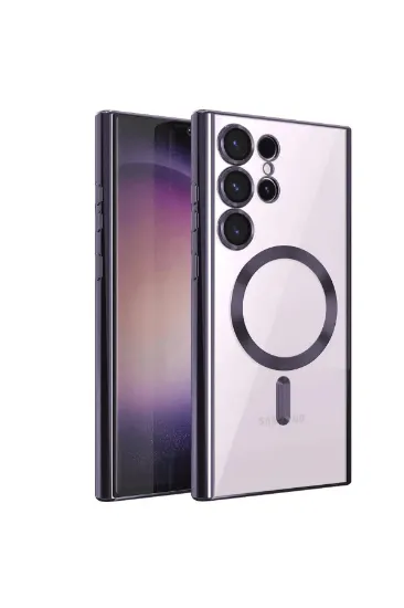 Newface Samsung Galaxy S24 Ultra Kılıf Kross Magneticsafe Kapak - Mor resmi