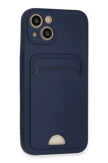 Newface iPhone 13 Kılıf Kelvin Kartvizitli Silikon - Lacivert resmi