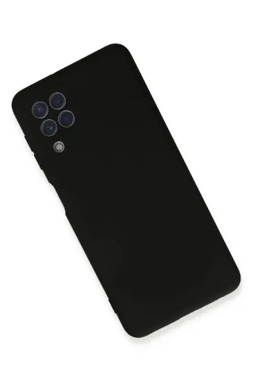 Newface Samsung Galaxy A22 Kılıf Nano içi Kadife Silikon - Siyah resmi