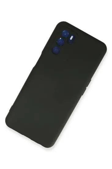 Newface Oppo A16 Kılıf Nano içi Kadife Silikon - Siyah resmi