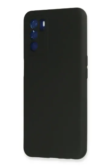 Newface Oppo A16 Kılıf Nano içi Kadife Silikon - Siyah resmi