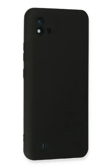 Newface Realme C11 2021 Kılıf Nano içi Kadife Silikon - Siyah resmi