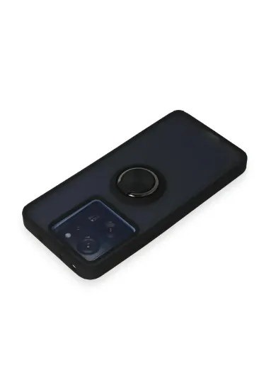 Newface Xiaomi Mi 13T Kılıf Montreal Yüzüklü Silikon Kapak - Siyah resmi