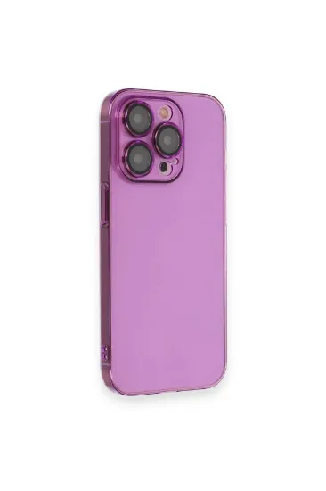 Newface iPhone 13 Pro Max Kılıf Armada Lensli Kapak - Mor resmi