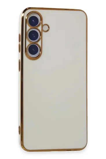 Newface Samsung Galaxy S24 Plus Kılıf Volet Silikon - Beyaz resmi