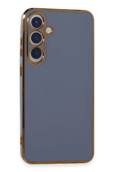 Newface Samsung Galaxy S24 Plus Kılıf Volet Silikon - Mavi resmi