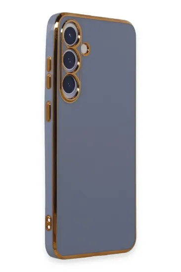 Newface Samsung Galaxy S24 Plus Kılıf Volet Silikon - Mavi resmi