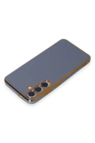 Newface Samsung Galaxy S24 Plus Kılıf Volet Silikon - Mavi resmi