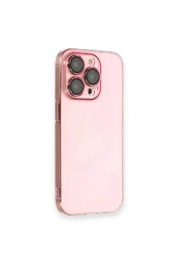 Newface iPhone 14 Pro Max Kılıf Armada Lensli Kapak - Rose Gold resmi