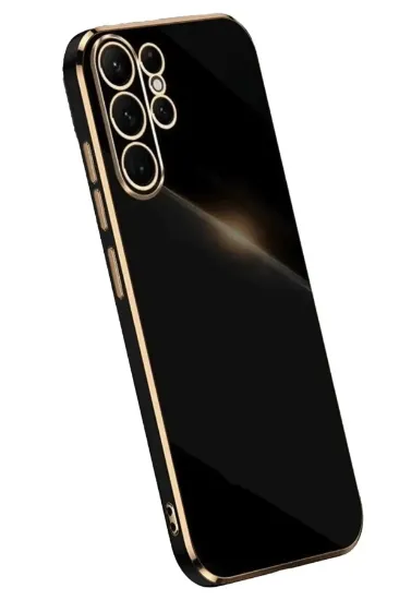 Newface Samsung Galaxy S24 Ultra Kılıf Volet Silikon - Siyah resmi