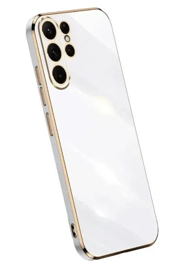 Newface Samsung Galaxy S24 Ultra Kılıf Volet Silikon - Beyaz resmi