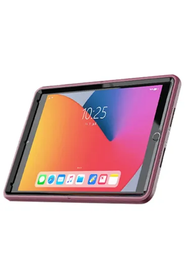 Newface iPad 10.2 (7.nesil) Kılıf Hand Strap Tablet Kılıfı - Mürdüm resmi