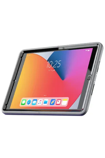 Newface iPad 10.2 (7.nesil) Kılıf Hand Strap Tablet Kılıfı - Gri resmi