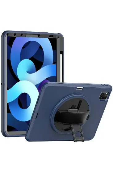 Newface iPad Pro 11 (2018) Kılıf Hand Strap Tablet Kılıfı - Lacivert resmi