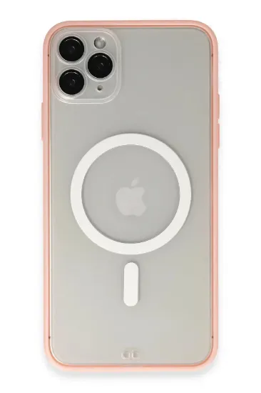 Newface iPhone 11 Pro Max Kılıf Grand Magneticsafe Kapak - Pembe resmi