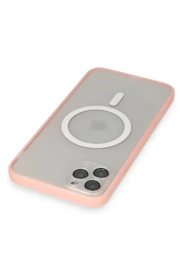 Newface iPhone 11 Pro Max Kılıf Grand Magneticsafe Kapak - Pembe resmi