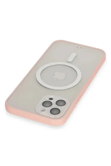 Newface iPhone 12 Pro Max Kılıf Grand Magneticsafe Kapak - Pembe resmi